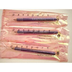 Passport Connection Lip Definer Pencil Lounge Shade Lot of 3 New Sealed Vintage